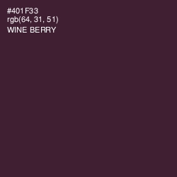 #401F33 - Wine Berry Color Image